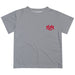 New Mexico Lobos UNM Hand Sketched Vive La Fete Impressions Artwork Boys Gray Short Sleeve Tee Shirt