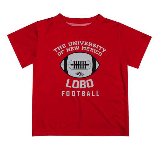 New Mexico Lobos Vive La Fete Football V2 Red Short Sleeve Tee Shirt