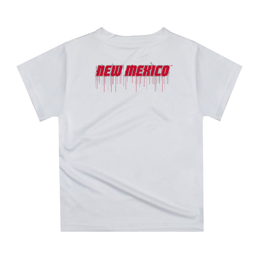 New Mexico Lobos Original Dripping Basketball Red T-Shirt by Vive La Fete - Vive La Fête - Online Apparel Store