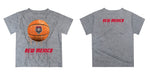 New Mexico Lobos Original Dripping Basketball Red T-Shirt by Vive La Fete - Vive La Fête - Online Apparel Store