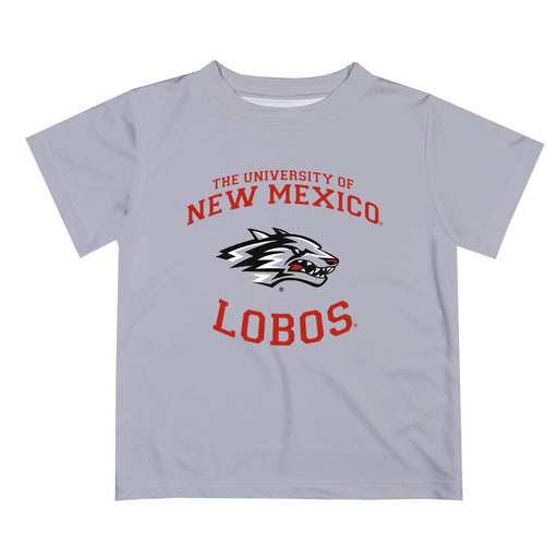 New Mexico Lobos Vive La Fete Boys Game Day V1 Gray Short Sleeve Tee Shirt