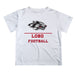New Mexico Lobos Vive La Fete Football V1 White Short Sleeve Tee Shirt