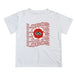 New Mexico Lobos Vive La Fete  White Art V1 Short Sleeve Tee Shirt