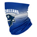 University of New Orleans Privateers UNO Vive La Fete Degrade Logo Collegiate Face Cover Soft 4-Way Stretch Neck Gaiter - Vive La Fête - Online Apparel Store
