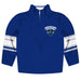 New Orleans Privateers UNO Vive La Fete Game Day Blue Quarter Zip Pullover Stripes on Sleeves - Vive La Fête - Online Apparel Store