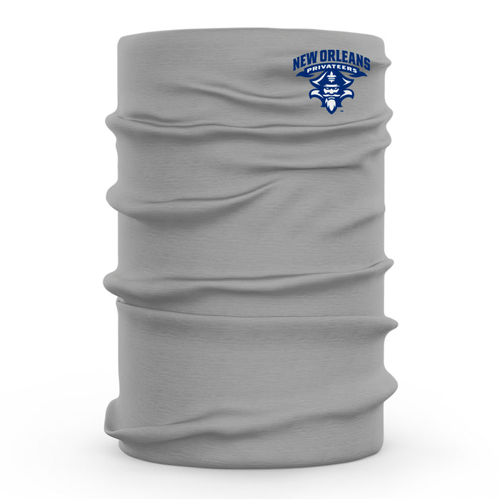 University of New Orleans Privateers UNO Vive La Fete Gray Collegiate Logo Face Cover Soft Four Way Stretch Neck Gaiter - Vive La Fête - Online Apparel Store
