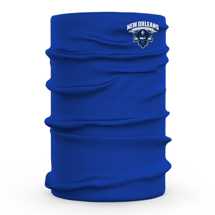 University of New Orleans Privateers UNO Vive La Fete Blue Collegiate Logo Face Cover Soft Four Way Stretch Neck Gaiter - Vive La Fête - Online Apparel Store