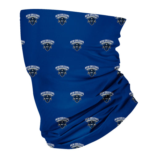 New Orleans Privateers Vive La Fete All Over Logo Game Day Collegiate Face Cover Soft 4-Way Stretch Two Ply Neck Gaiter - Vive La Fête - Online Apparel Store