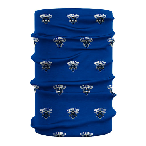 New Orleans Privateers Vive La Fete All Over Logo Game Day Collegiate Face Cover Soft 4-Way Stretch Two Ply Neck Gaiter - Vive La Fête - Online Apparel Store