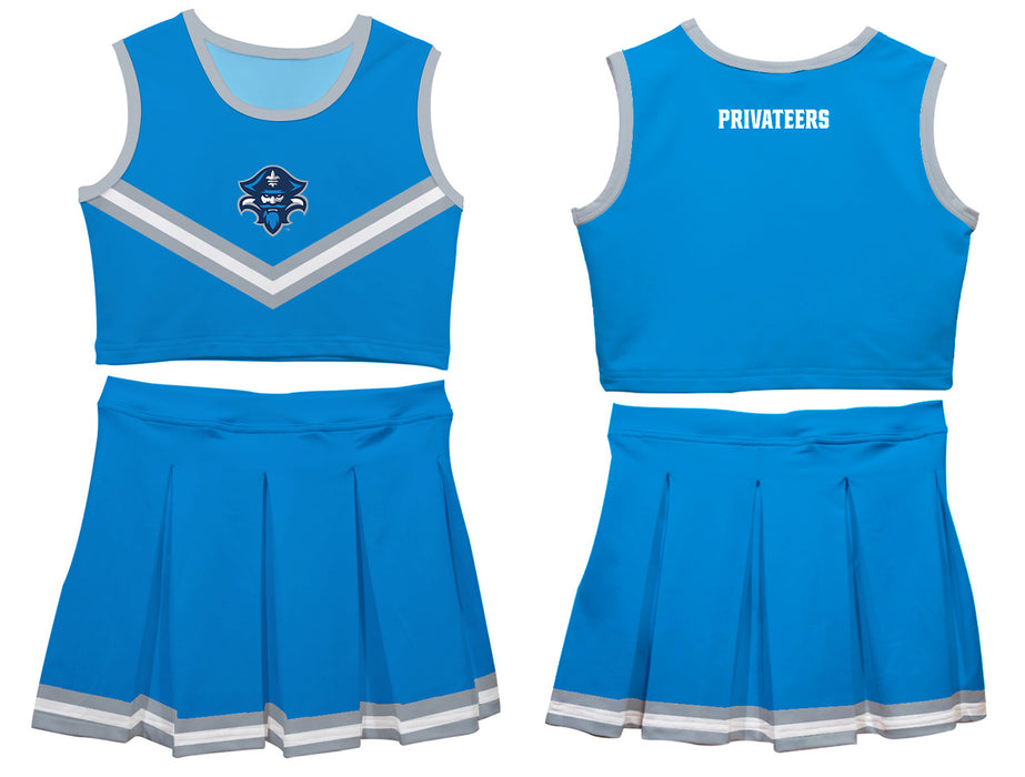 University of New Orleans Privateers UNO Vive La Fete Game Day Blue Sleeveless Cheerleader Set - Vive La Fête - Online Apparel Store