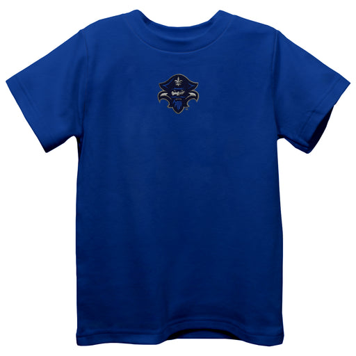 University of New Orleans Privateers Embroidered Royal Short Sleeve Boys Tee Shirt