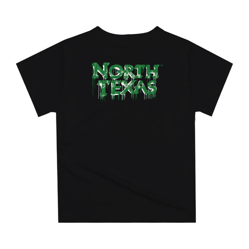 North Texas Mean Green Original Dripping Football Black T-Shirt by Vive La Fete - Vive La Fête - Online Apparel Store