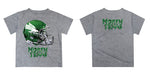 North Texas Mean Green Original Dripping Football Heather Gray T-Shirt by Vive La Fete - Vive La Fête - Online Apparel Store