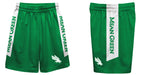 North Texas Mean Green Vive La Fete Game Day Green Stripes Boys Solid White Athletic Mesh Short - Vive La Fête - Online Apparel Store