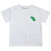 North Texas Mean Green Hand Sketched Vive La Fete Impressions Artwork Boys White Short Sleeve Tee Shirt