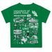 North Texas Mean Green Hand Sketched Vive La Fete Impressions Artwork Boys Green Short Sleeve Tee Shirt - Vive La Fête - Online Apparel Store