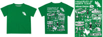 North Texas Mean Green Hand Sketched Vive La Fete Impressions Artwork Boys Green Short Sleeve Tee Shirt - Vive La Fête - Online Apparel Store