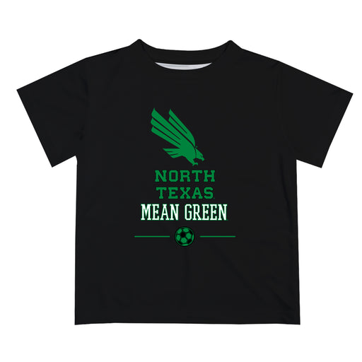 North Texas Mean Green Vive La Fete Soccer V1 Black Short Sleeve Tee Shirt