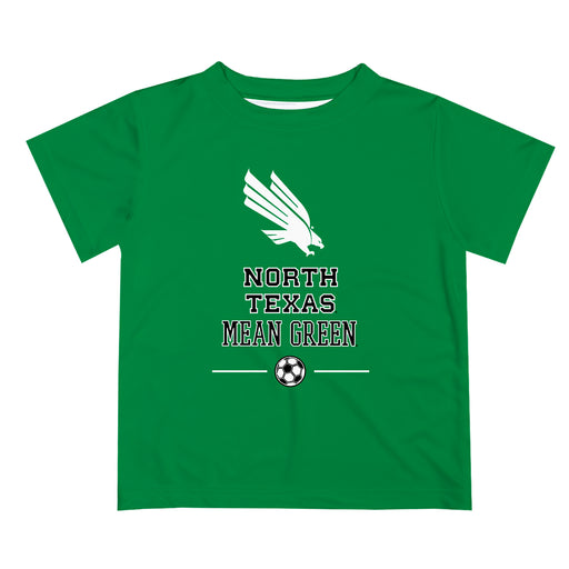 North Texas Mean Green Vive La Fete Soccer V1 Green Short Sleeve Tee Shirt