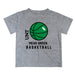 North Texas Mean Green Vive La Fete Basketball V1 Heather Gray Short Sleeve Tee Shirt