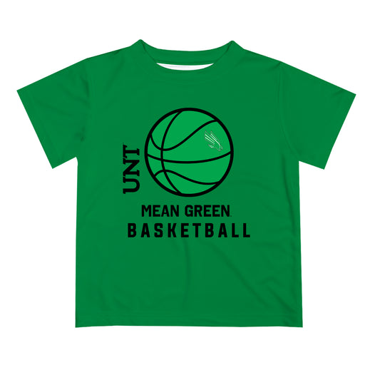 North Texas Mean Green Vive La Fete Basketball V1 Green Short Sleeve Tee Shirt
