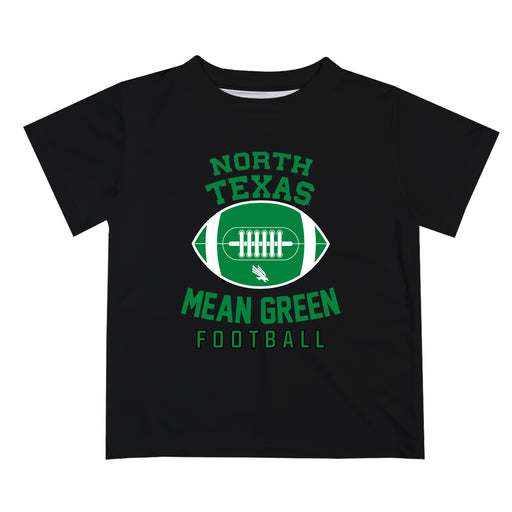 North Texas Mean Green Vive La Fete Football V2 Black Short Sleeve Tee Shirt