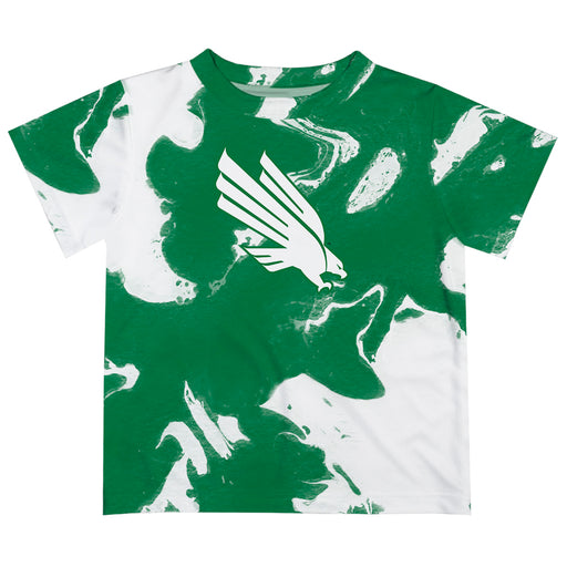 North Texas Mean Green Vive La Fete Marble Boys Game Day Green Short Sleeve Tee