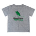 North Texas Mean Green Vive La Fete Football V1 Heather Gray Short Sleeve Tee Shirt