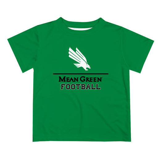 North Texas Mean Green Vive La Fete Football V1 Green Short Sleeve Tee Shirt