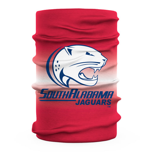 South Alabama Jaguars Neck Gaiter Degrade Red and White - Vive La Fête - Online Apparel Store