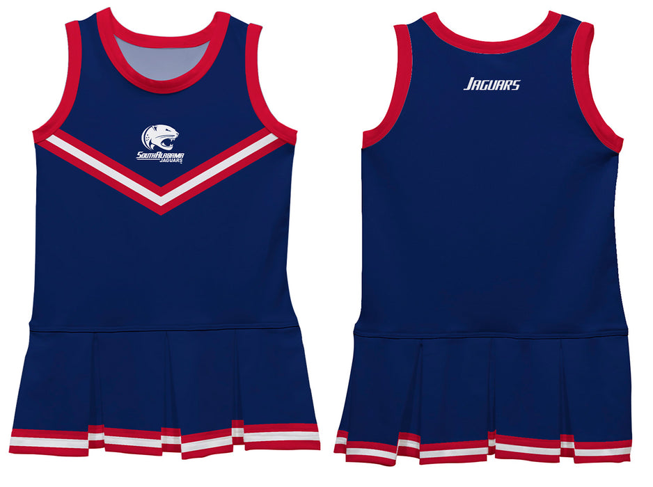 South Alabama Jaguars Vive La Fete Game Day Blue Sleeveless Cheerleader Dress - Vive La Fête - Online Apparel Store