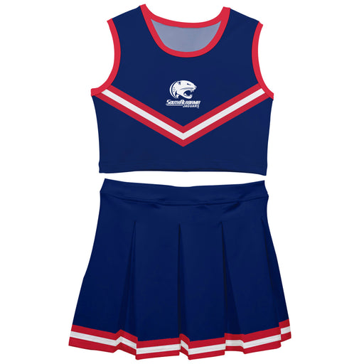 South Alabama Jaguars Vive La Fete Game Day Blue Sleeveless Cheerleader Set