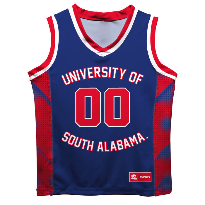 South Alabama Jaguars Vive La Fete Game Day Blue Boys Fashion Basketball Top