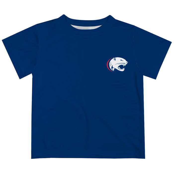 South Alabama Jaguars Hand Sketched Vive La Fete Impressions Artwork Boys Blue Short Sleeve Tee Shirt
