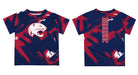 South Alabama Jaguars Vive La Fete Boys Game Day Blue Short Sleeve Tee Paint Brush - Vive La Fête - Online Apparel Store