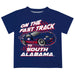 South Alabama Jaguars Vive La Fete Fast Track Boys Game Day Blue Short Sleeve Tee
