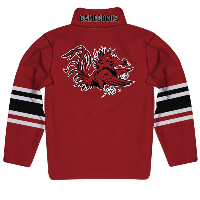 South Carolina Gamecocks Vive La Fete Game Day Maroon Quarter Zip Pullover Stripes on Sleeves - Vive La Fête - Online Apparel Store