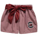 South Carolina Gamecocks Embroidered Maroon Gingham Girls Short With Sash