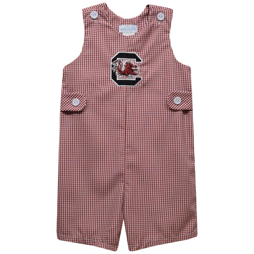 South Carolina Gamecocks Embroidered Maroon Gingham Jon Jon