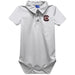 South Carolina Gamecocks Embroidered White Solid Knit Polo Onesie