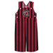South Carolina Gamecocks Vive La Fete Garnet Black Stripes Logo Boys Overall Team Bibs