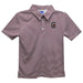 University of South Carolina Gamecock Embroidered Maroon Stripes Short Sleeve Polo Box Shirt