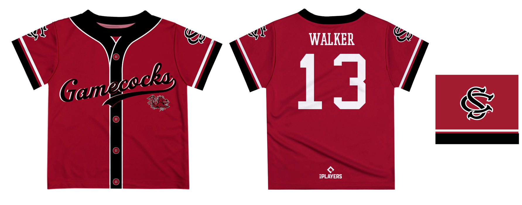 MLB Players Association South Carolina Gamecocks MLBPA Officially Licensed by Vive La Fete T-Shirt - Vive La Fête - Online Apparel Store