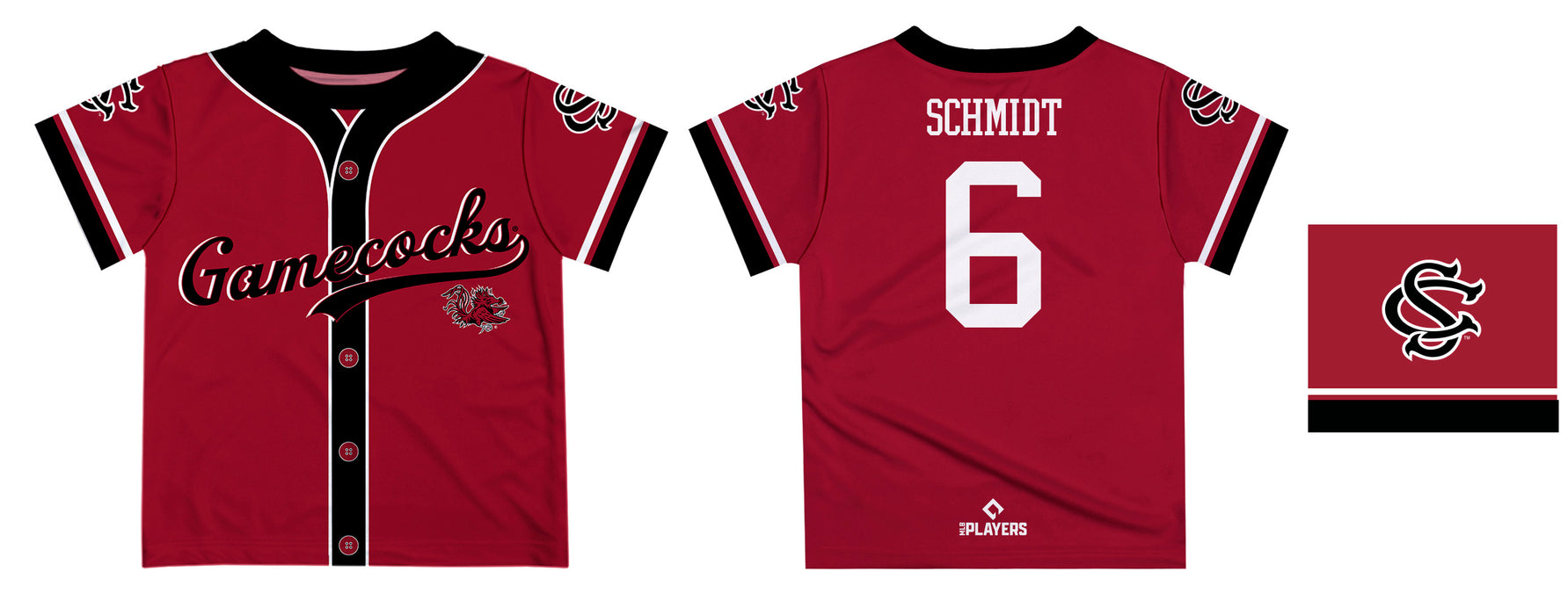 MLB Players Association South Carolina Gamecocks MLBPA Officially Licensed by Vive La Fete T-Shirt - Vive La Fête - Online Apparel Store