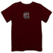 South Carolina Gamecocks Embroidered Maroon knit Short Sleeve Boys Tee Shirt