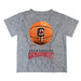 South Carolina Gamecocks Original Dripping Basketball Gray T-Shirt by Vive La Fete