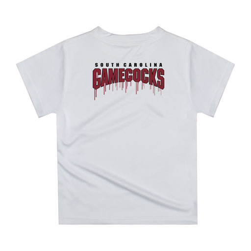 South Carolina Gamecocks Original Dripping Baseball Helmet Garnet T-Shirt by Vive La Fete - Vive La Fête - Online Apparel Store