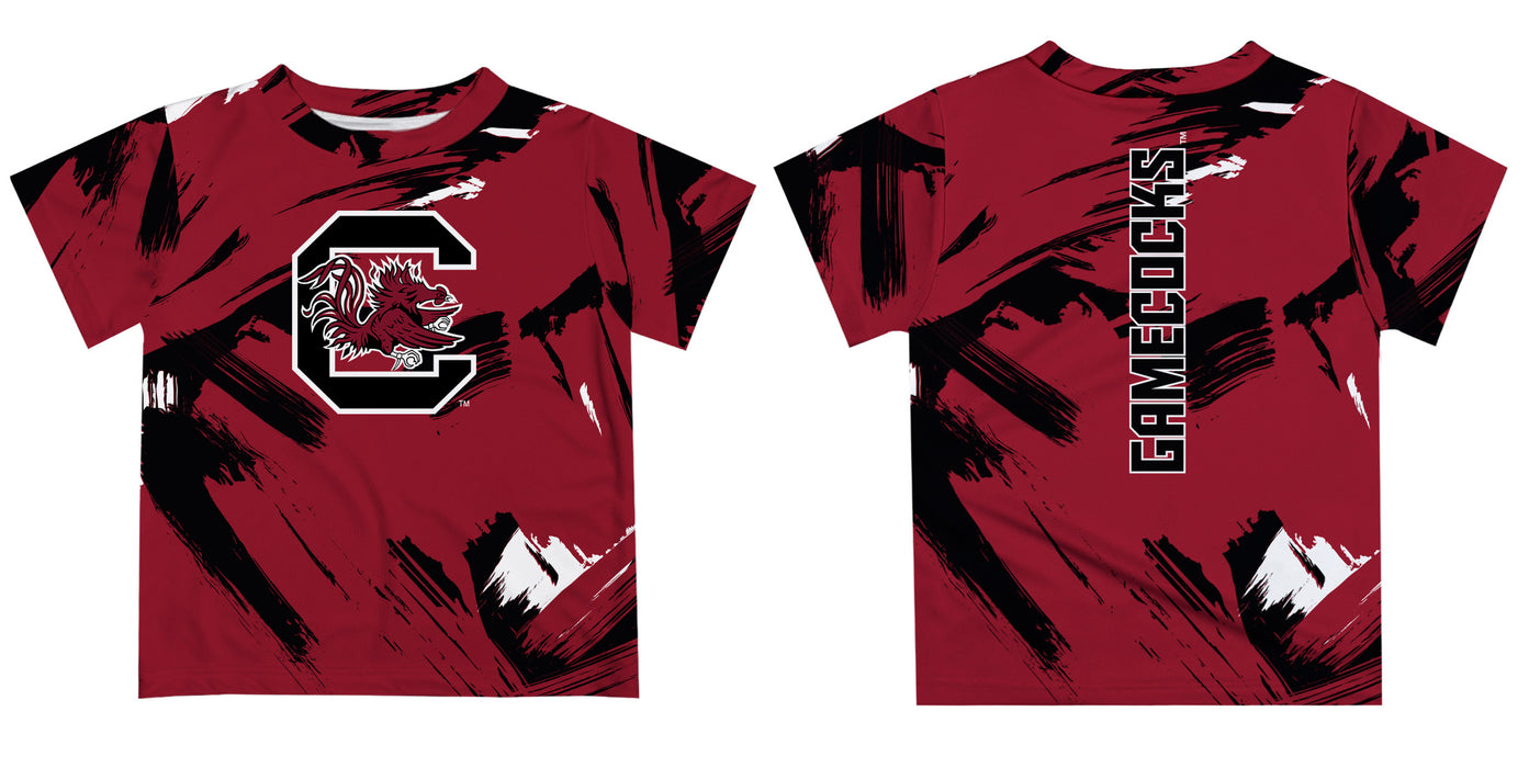 South Carolina Gamecocks Vive La Fete Boys Game Day Garnet Short Sleeve Tee Paint Brush - Vive La Fête - Online Apparel Store