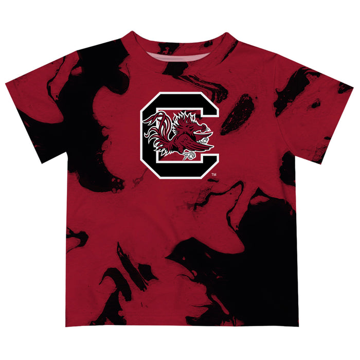 South Carolina Gamecocks Vive La Fete Marble Boys Game Day Garnet Short Sleeve Tee