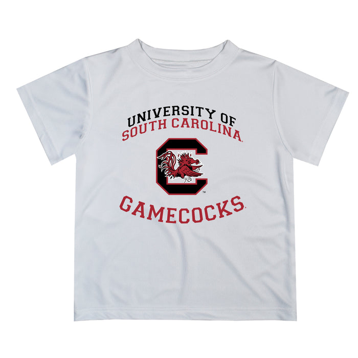 South Carolina Gamecocks Vive La Fete Boys Game Day V1 White Short Sleeve Tee Shirt
